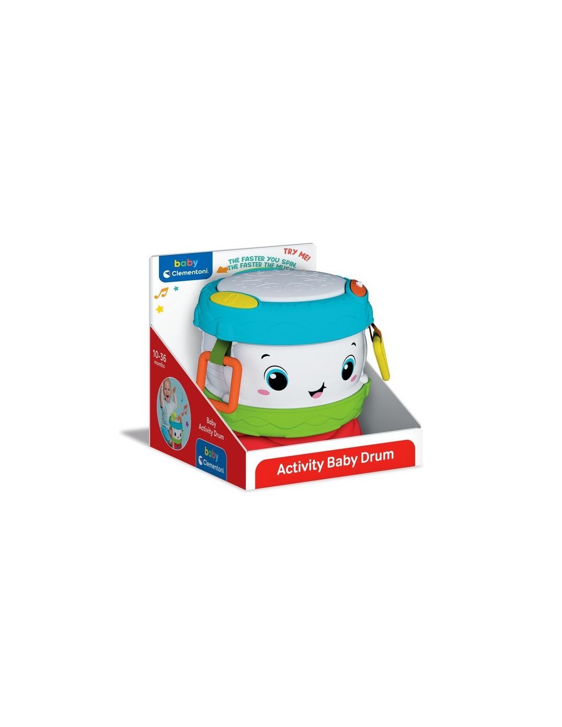 CLEMENTONI Activity baby drum - tamburo prime attività - Immagine 4