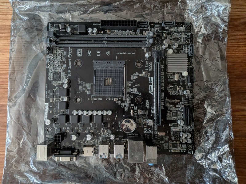 ASUS Prime A320M-R mATX Micro-ATX AMD Socket AM4 Motherboard No I/O Shield