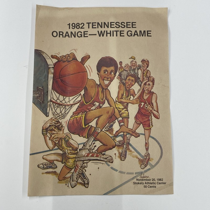 1982 Tennessee Basketball  Orange  - White Game Stokely center Dale Ellis