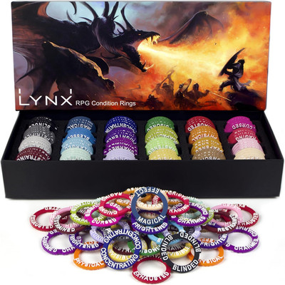 LYNX DND Figuren Condition Rings - 96 Für 24 Status -Und Zaubereffekte. Pen and