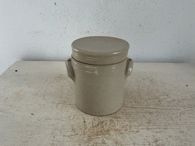 Alter kleiner Kräutertopf Shabby Frankreich Marmeladentopf Ton Brocante Landhaus