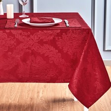 Rectangle Table Cloth Linen Farmhouse Stainproof Waterproof Washable Polyeste...