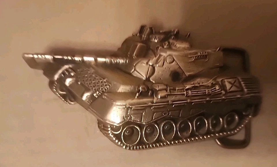 Vintage Brass M60 Military Tank Belt Buckle Baron Works 1978 #6070 - Image 3 of 4