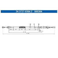 2X Handbremsseil Vorne FüR Peugeot Boxer 2.0 2.2 3.0 06 Bis 26 ATE 4HA QualitäT