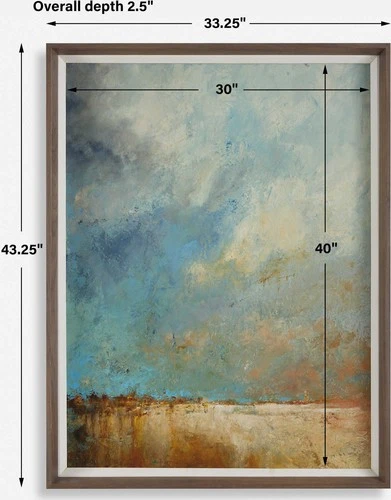Uttermost 32350 Vista Grande 44" x 34" Framed Landscapes Painting - MultiColor - Picture 5 of 6