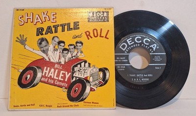   Bill Haley & Comets Shake Rattle & Roll Rock  Clock 4 Song EP Decca Records