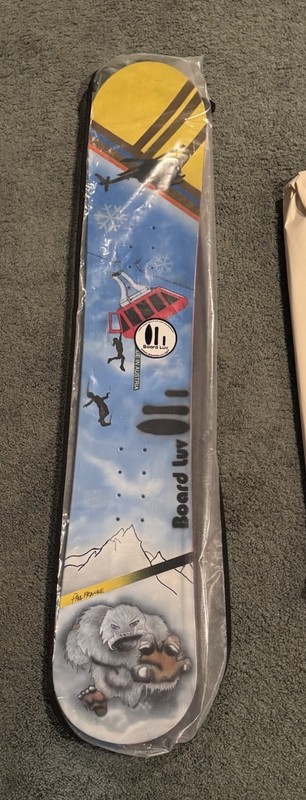 CUSTOM HAND PAND PAINTED BOARD LUV NEW Snowboard Rare Classic Collector Vintage