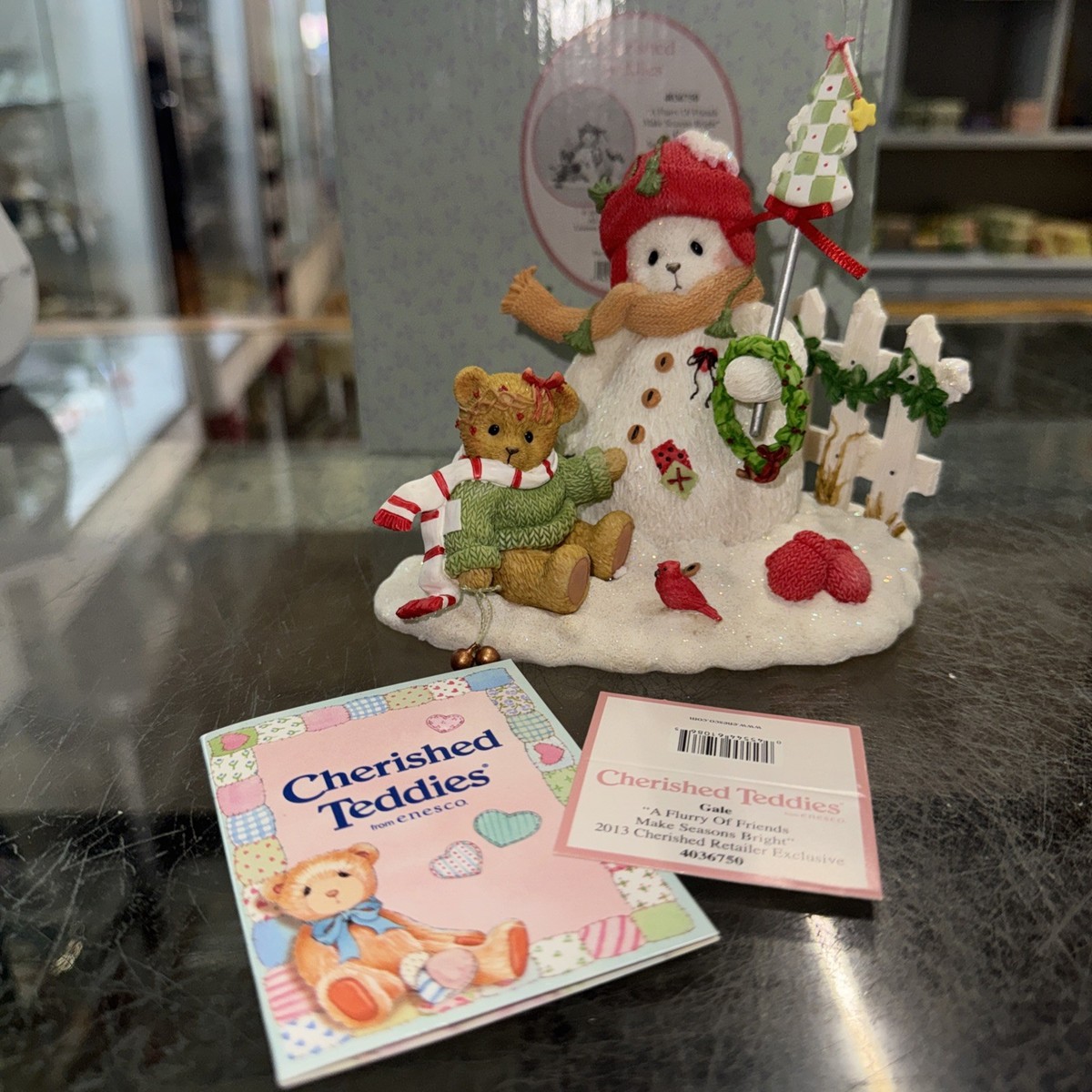 SIGNED Cherished Teddies GALE 4036750 2013 Cherished Exclusive NIB