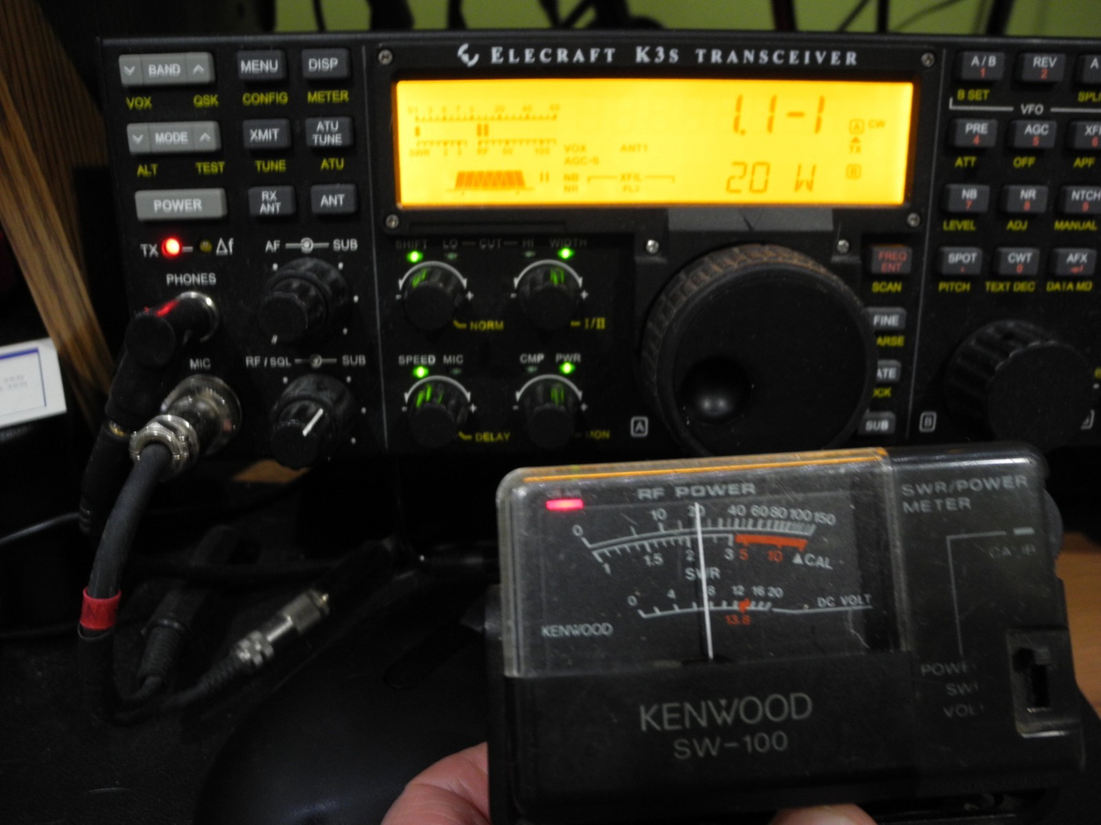 Kenwood SW-100 140/450 VHF/ UHF MHz 150W Ham Radio SWR/Power Meter Wattmeter QRP