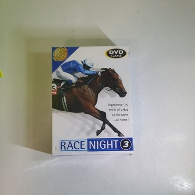 ''Race Night 3'' DVD Spiel Veranstalten Sie Ihr eigenes Rennerlebnis Brandneu Versiegelt