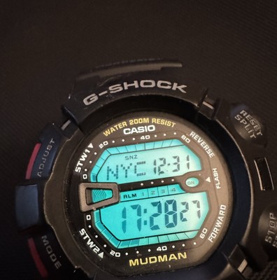 CASIO G-shock G-9000 Mudman Black Red Digital Mens Watch | eBay