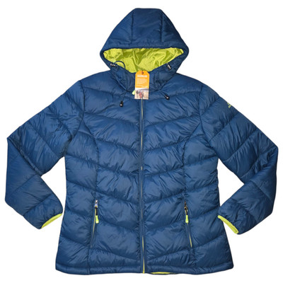 Nordcap Damen Steppjacke Gr 36 Petrol Mit Kapuze Gefüttert Winterjacke NEU