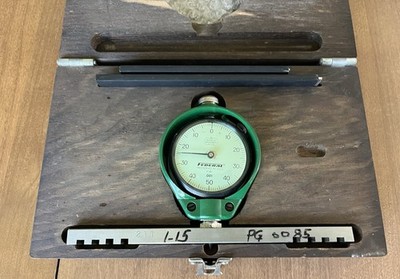 Vintage Federal USA C81 Depth Gauge Indicator Tech Test Kit In Wood Box By Idex