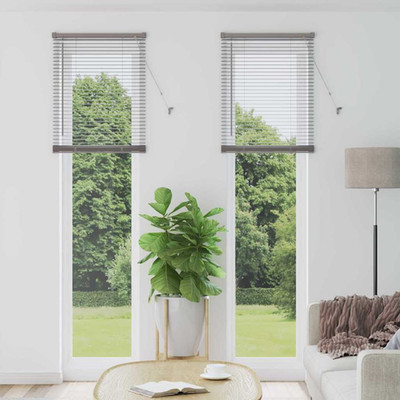 Jalousie Silber 220 x 65 cm Alu Innenmontage Fenster UV Schutz Licht
