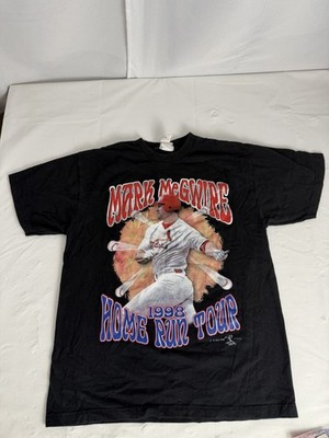 Vintage 1998 St Louis Cardinals Mark McGwire Home Run Tour T-Shirt Size Large 
