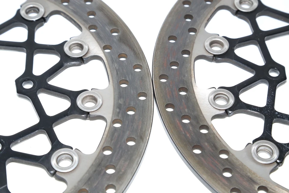 12-16 Suzuki Gsxr1000 Front Left Right Brake Rotors Discs 59210-37h20 OEM  - Image 3 of 4
