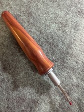 Hand carved Beautiful Cedar Wood seam ripper sewing tool Brushed Satin