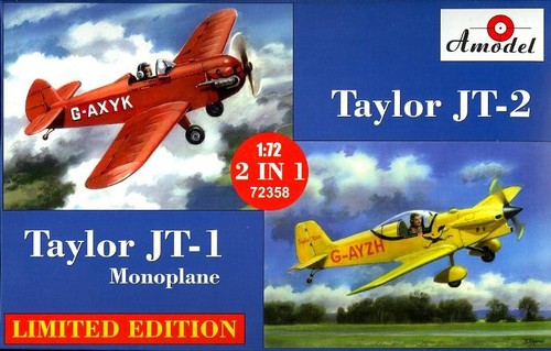 1/72 AModel TAYLOR JT-1 AND TAYLOR JT-2 MONOPLANES Dual Kit! *MINT*