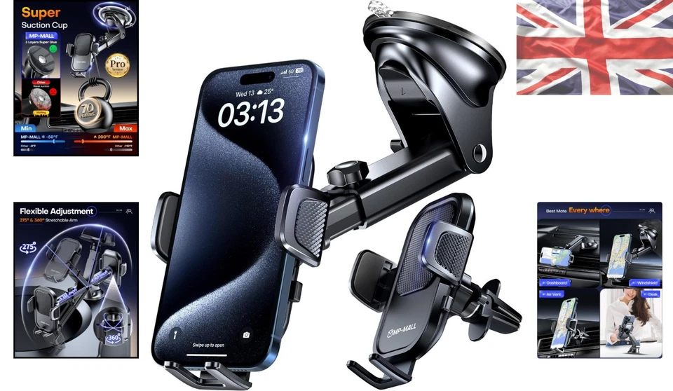 Revolutionary Dashboard Phone Cradle - Sturdy, Temperature-Resistant & Versatile - Image 2 of 4