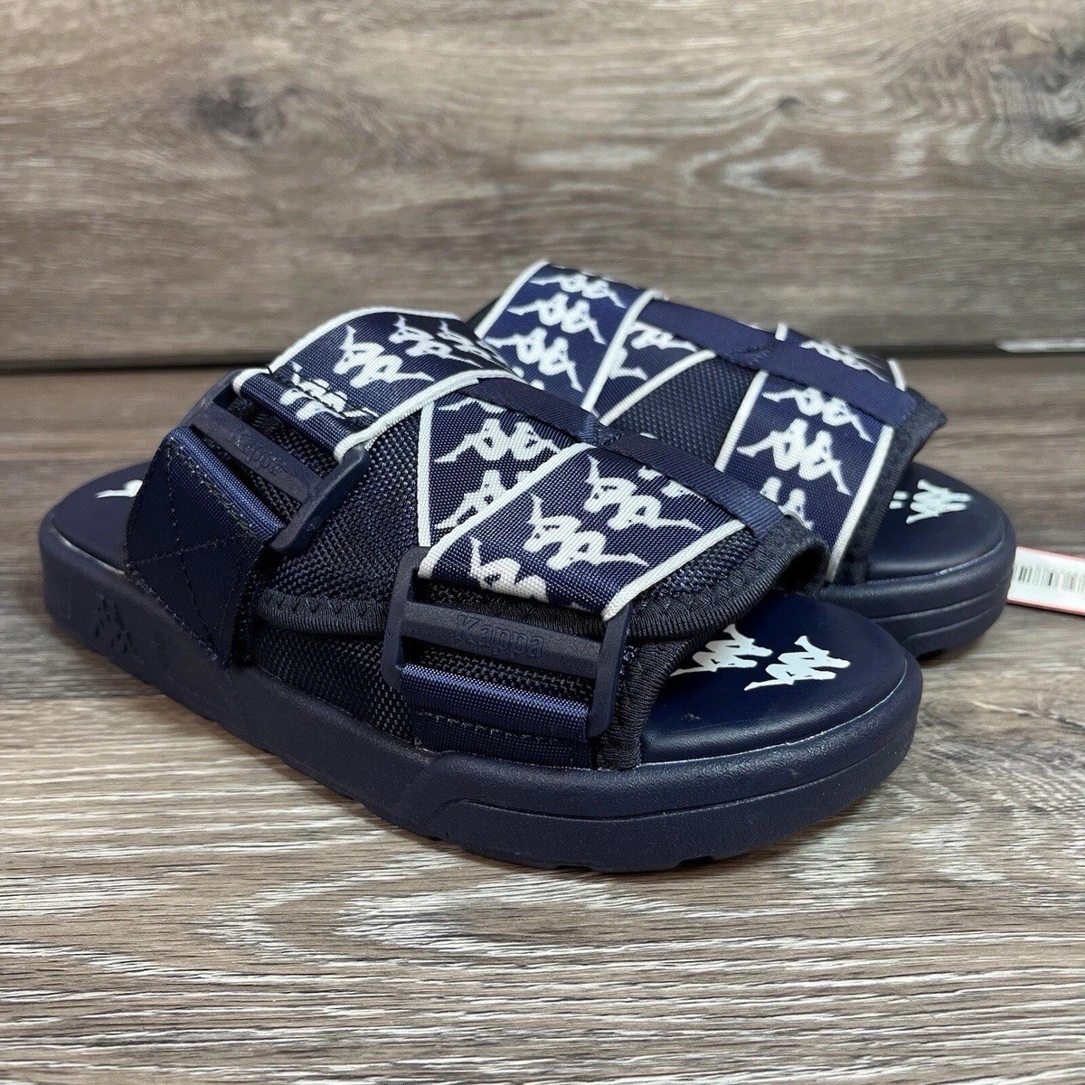 222 BANDA MITEL 1 SANDALS - BLUE ICE WHITE Kappa 222 Banda Mitel 1 | Blue-White-Grey| Slides Unisex  main image 3