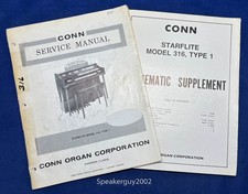 Original Conn Organ Service Manual / Starflite 316 Type 1 -- CS2
