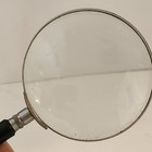 Vintage Magnifying Glass 3 1/4" Lens Black Handle Chrome Frame Made in Korea — photo 5