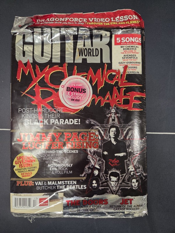 RARE SEALED Guitar World Jan 2007 - My Chemical Romance - DragonForce - NEW