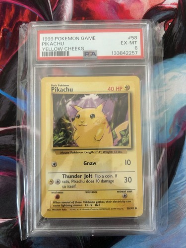 Pikachu graded PSA 6 for sale on eBay