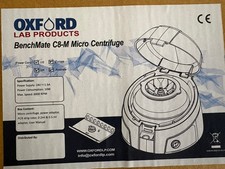 Oxford BenchMate C8 Micro Centrifuge Benchtop Quick Spindown 600 RPM 15 W Lab