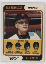 1974 O-Pee-Chee Charlie Fox Joey Amalfitano John McNamara Joe Don McMahon 4gd