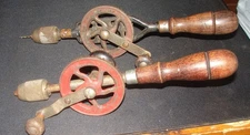 Vintage Millers Falls No. 1 Hand Drill and No. 303 Hand Drill--2 Drill Lot