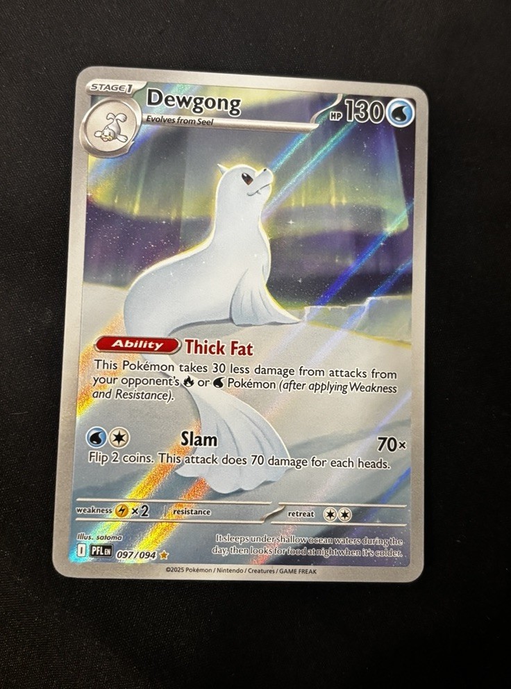 Dewgong 97/94 Phantasmal Flames Illustration Rare NM+ Pokemon TCG