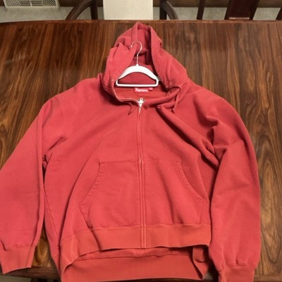Small Box Zip Up Hooded Sweatshirt Style: Dark Red Size XL | eBay