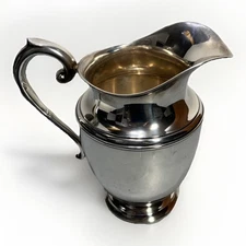 Vintage Preisner Sterling Silver .925 Water Pitcher Wgt- 588 grams Hgt- 8.5”
