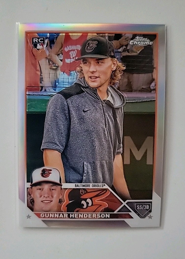 Gunnar Henderson Rookie Image Variation Refractor 2023 Topps Chrome #2 Orioles