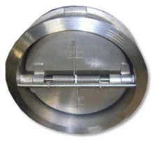 New PRM 4" Dual Plate Wafer Style Check Valve 304 SS Viton Seat