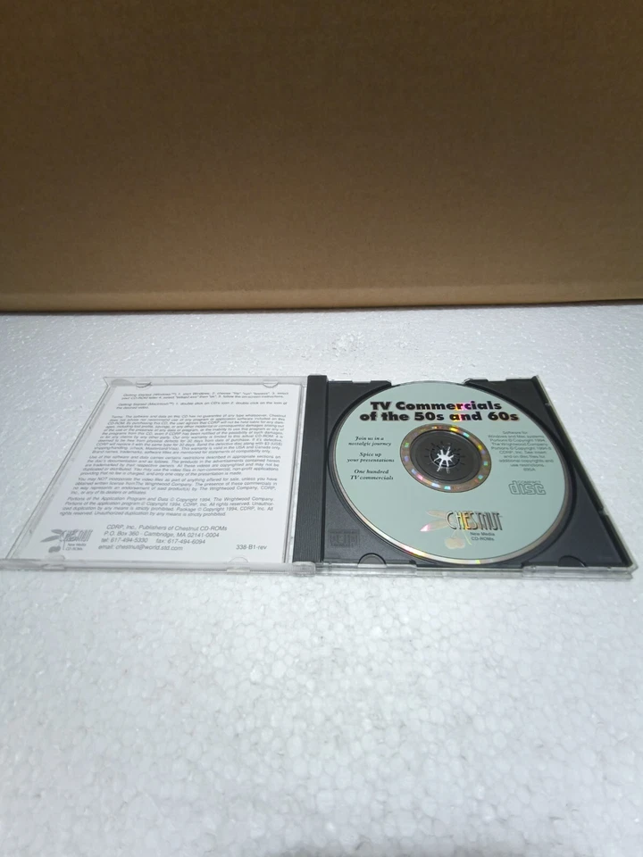 TV Commercials of The 50s and 60s PC CD-ROM Jewel Case NEW CIB Vintage Rare - Image 3 of 4