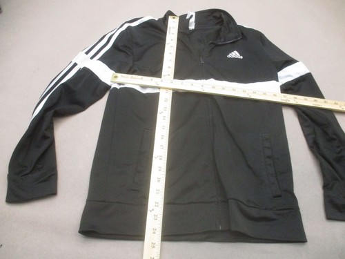 ADIDAS Size L (14-16) Kids Unisex Full Zip Stand Collar Pocket Track Jacket 011 - Picture 5 of 9