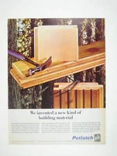 Vintage Potlatch LockDeck Hardwood Building Material Ad Print