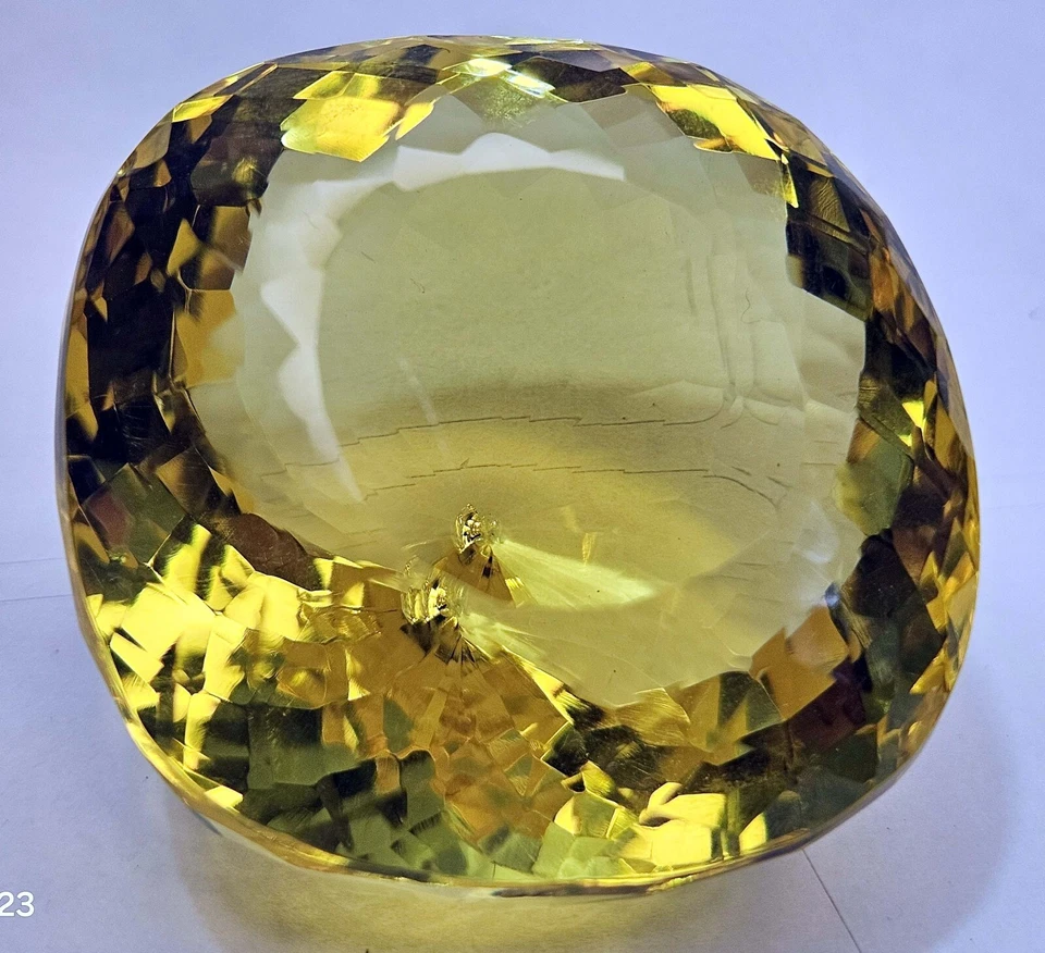 Yellow Huge Size Topaz Cushion Cut 430+ Ct EGL Loose CERTIFIED Gemstone KH993 - Image 3 of 4