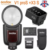 GODOX V1 Pro F Blitzgerät Für Fuji - Rundkopf TTL, 2.4G Wireless, 2980mAh Akku