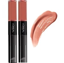 Lot of 2 L'Oreal Paris Infallible Pro Last 2 Step Lipstick, 205 Henna To Heaven