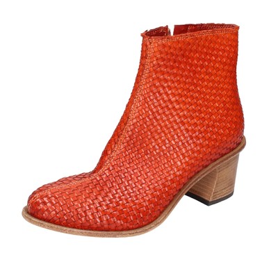 Chaussures Femme MOMA 37 Ue Bottines Rouge Cuir EX467-37