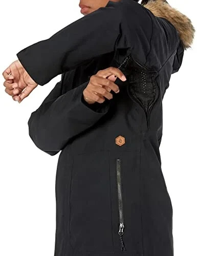 Volcom V3310 Womens Black Snow Shadow Insulated Jacket Size XL - Picture 6 of 6