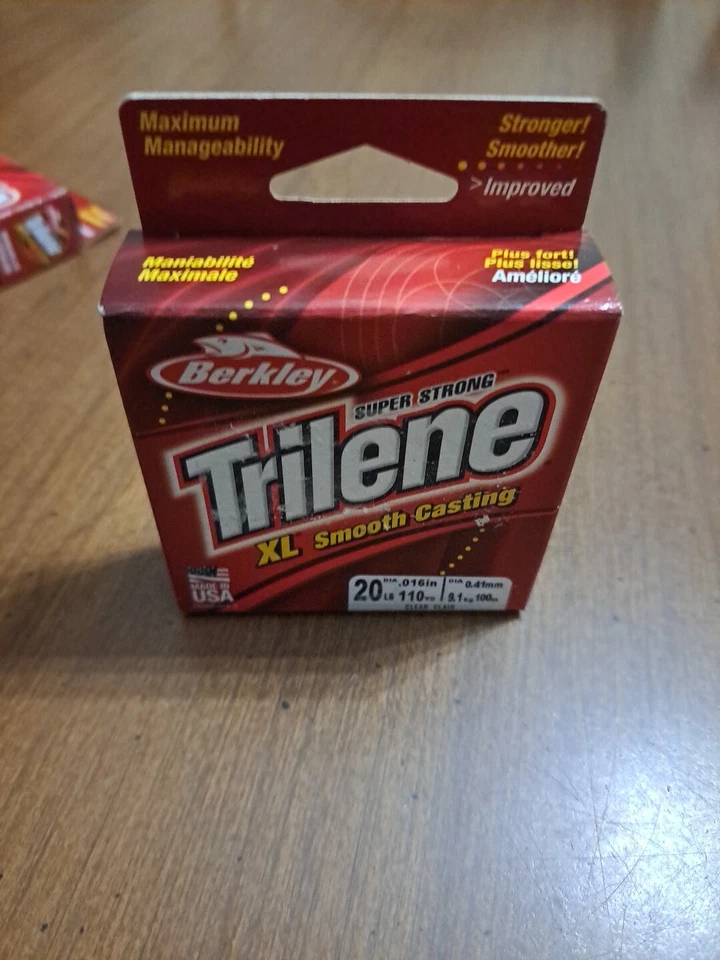 3 - Línea de pesca Berkley Trilene XL 20 lb 110 yardas fundición suave transparente XLPS20-15 Foto 3 de 4