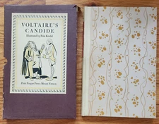 VOLTAIRE'S CANDIDE Illustrated by Fritz Kredel Peter Pauper Press in Slipcase HC