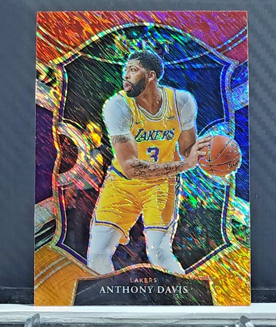Anthony Davis 2020-21 Select SHIMMER RED WHITE ORANGE PRIZM SP #45 - Lakers