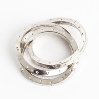 Interlink Design Silver Napkin Rings, Set Of 4 Interlink Design Silver Napkin Rings, Set Of 4