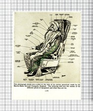 C5971) Auswerfer Fallschirm Martin-Baker Aircraft Company - ca. 1950er Schneiden