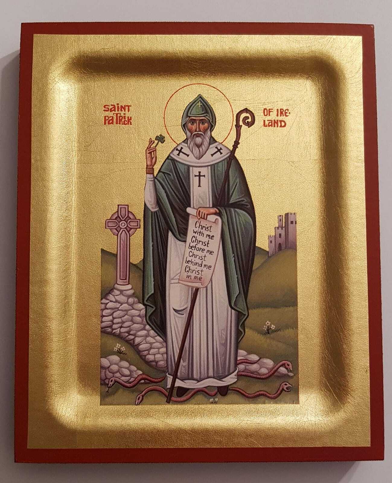 Hl. Patrick von Irland Ikone St. Patrick of Ireland Paddy Icon icône Heilige
